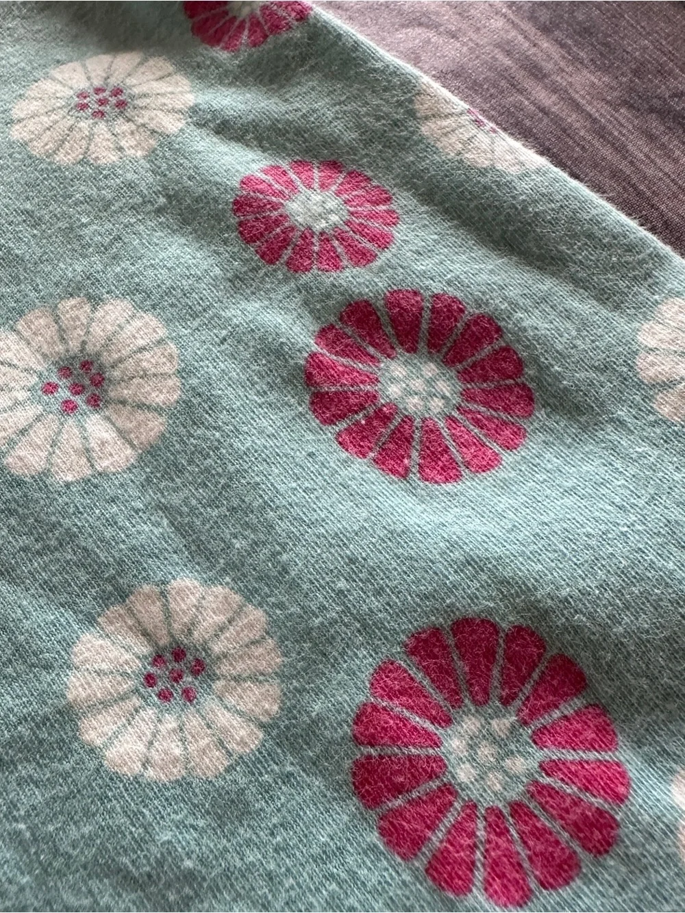 Tea floral aqua dress fair fade pilling 12/18